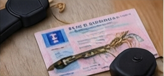 Permis de conduire et clés de camping-car